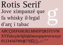 Rotis serif font free download